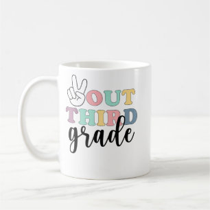 Peace Out Third Grade T-Shirt Class Of 2022 Gradua Coffee Mug