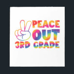 Peace Out Third Grade Tie Dye Last Day 3rd Grade  Notepad<br><div class="desc">Peace Out Third Grade Tie Dye Last Day 3rd Grade</div>