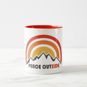 Peace Outside Two-Tone Coffee Mug