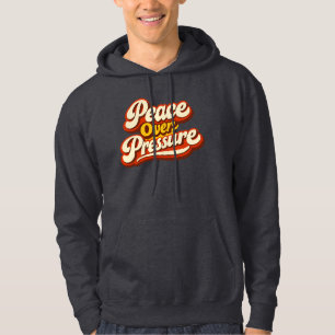 Peace Over Pressure Retro70s Mental Health Hoodie