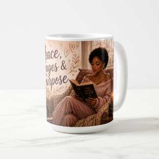 Peace, Pages & Purpose Coffee Mug