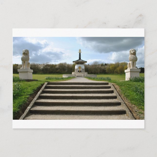 Peace Pagoda, Milton Keynes Postcard (Front)