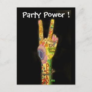 Peace & Party Power Invitation - Save the Date!