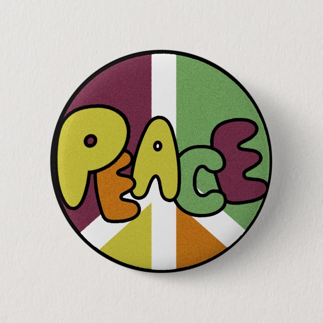 Peace Patch 2 Inch Round Button (Front)