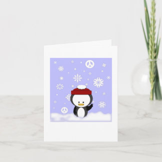 Peace Penguin Holiday Card