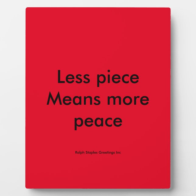 peace plaque (Front)