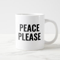Peace please black and white text anti war protest
