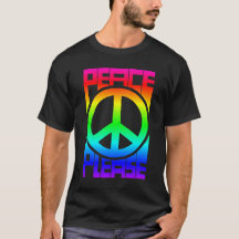 Peace Please Rainbow Lettering