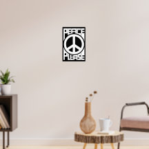 Peace Please White Lettering