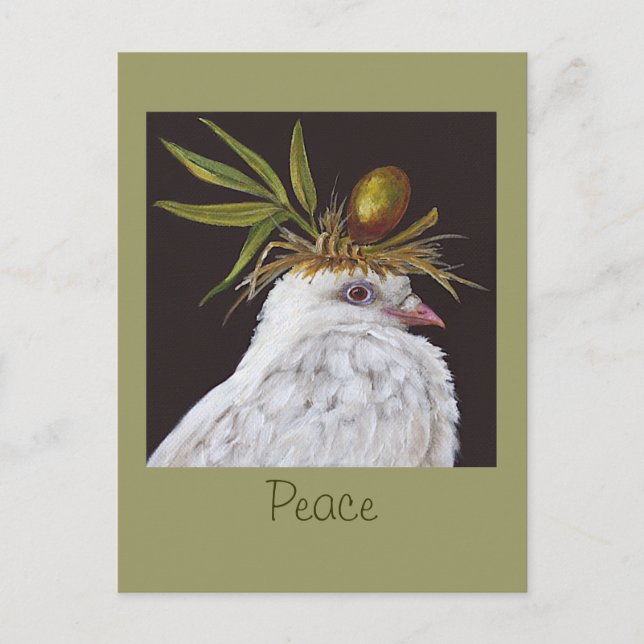 Peace postcard with dove (Front)