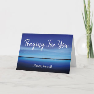 Peace PRAYING FOR YOU Christian Card