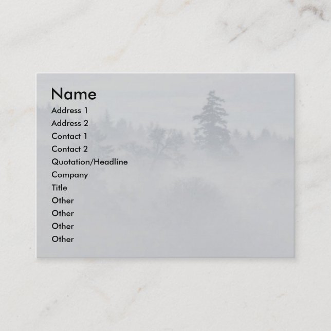 Peace Profile Card (Front)