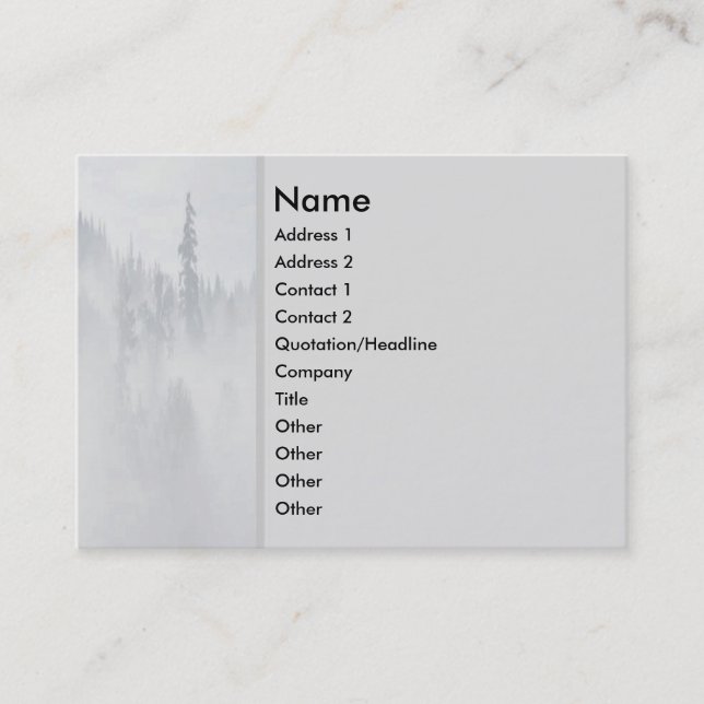 Peace Profile Card (Front)