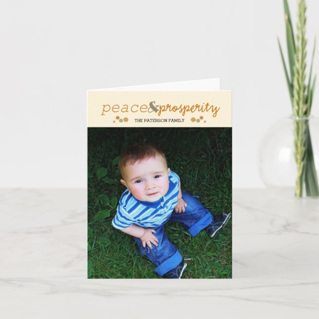 peace & prosperity holiday card (Front)