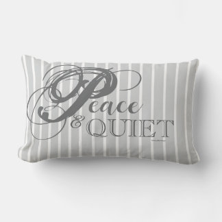 Peace & Quiet Throw Pillow (Rainy Day)