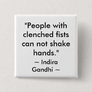 PEACE QUOTE 2 INCH SQUARE BUTTON