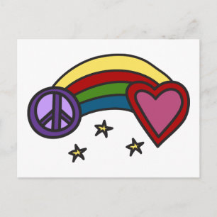 Peace Rainbow Postcard