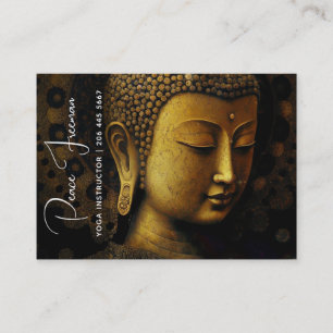 PEACE REMEMBERED   MEDITATION PORTRAIT BUSINESS CARD
