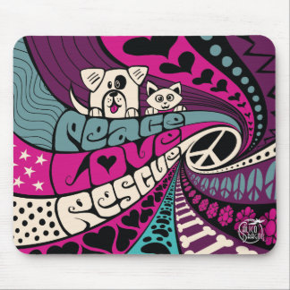 Peace, Rescue by Calico Dragon Mouse Pad