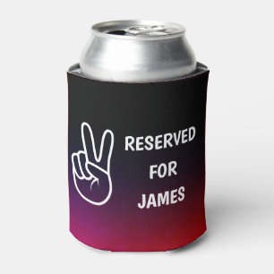 Peace RESERVED Name Personalized Can Cooler