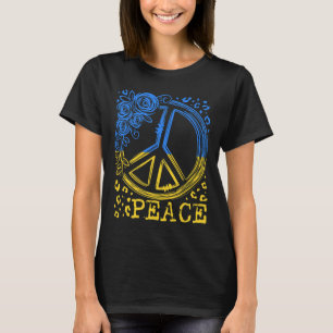 Peace Rose Flower Ukraine Shirt I Stand With Ukrai