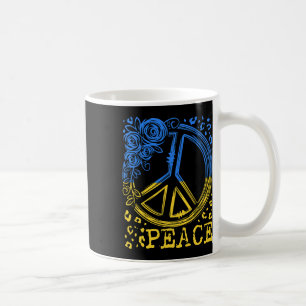 Peace Rose Flower Ukraine Shirt I Stand With Ukrai Coffee Mug