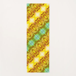 Peace Rose Ikat 6 Yoga Mat