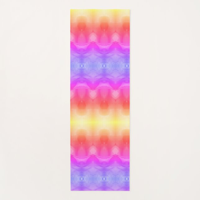 Peace Rose Ikat Ipanema Yoga Mat (Front)