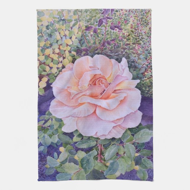 Peace Rose Kitchen Towel (Vertical)