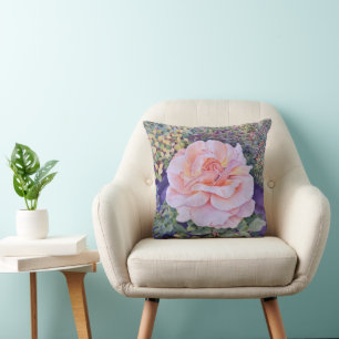 Peace Rose Throw Pillow