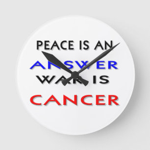 Peace Round Clock