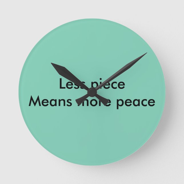 peace round clock (Front)