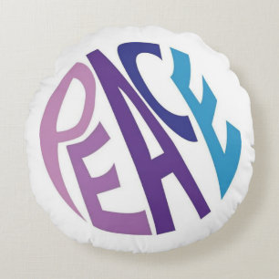 PEACE  ROUND PILLOW