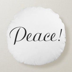 PEACE ROUND PILLOW