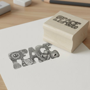 Peace Rubber Stamp