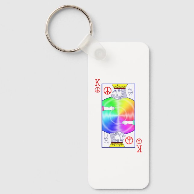 Peace Rules -  Keychain (Front)