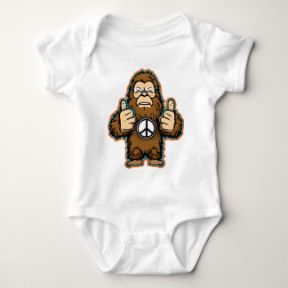 Peace Sasquatch T-Shirt Baby Bodysuit