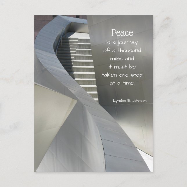 Peace Semi Glossy Sympahy Inspiration Postcard (Front)