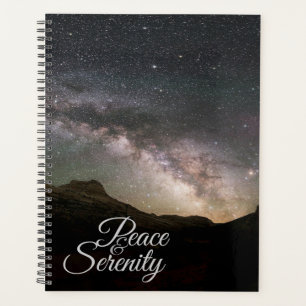 Peace & Serenity Mountain Night Sky Planner