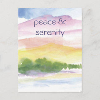 peace &  serenity postcard