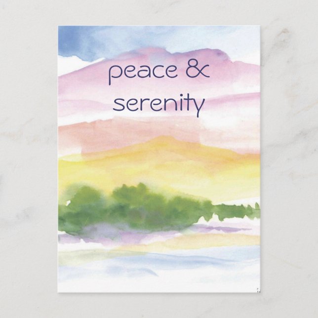 peace &  serenity postcard (Front)