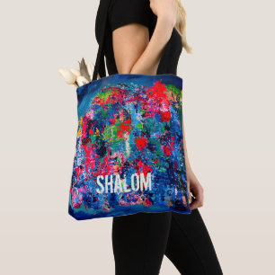 Peace Shalom Tote Bag