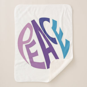 PEACE SHERPA BLANKET