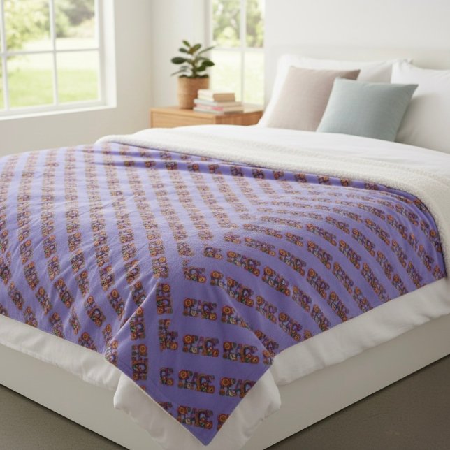 Peace Sherpa Blanket (Creator Uploaded)