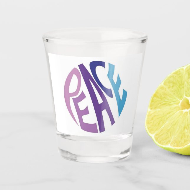 PEACE  SHOT GLASS (Front)