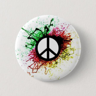 peace sign 1 2 inch round button