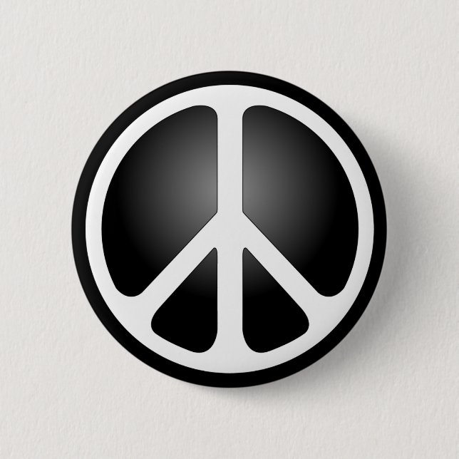 Peace Sign 2 Inch Round Button (Front)
