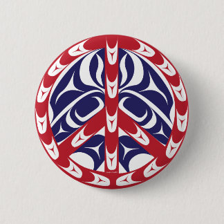 Peace Sign 2 Inch Round Button