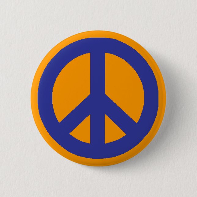 Peace Sign 2 Inch Round Button (Front)