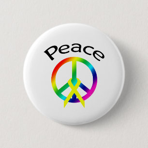 peace sign 2 inch round button